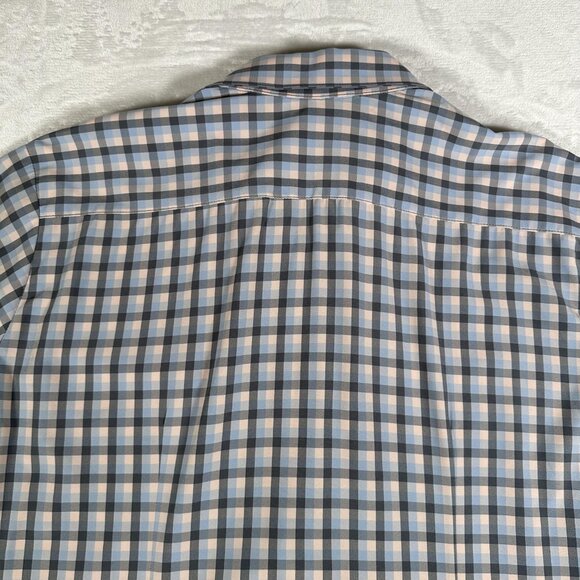 Mizzen Main Shirt Men Size XXL Plaid Trim Fit Long Sleeve Made in USA Leeward - Picture 9 of 9